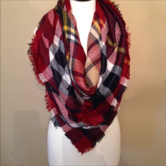 🎁🎁New Plaid Tartan Oversized Blanket Scarf - Picture 3 of 6